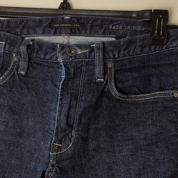 John Varvatos Bowery Slim Straight Jeans Blue Size 32 - Picture 4 of 12